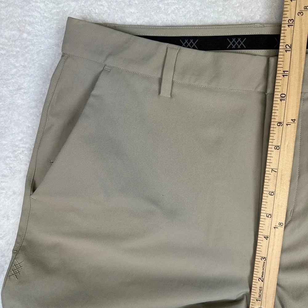 RHONE Slim Fit Performance Pants Khaki Stretch Tech Commuter Men's size 36